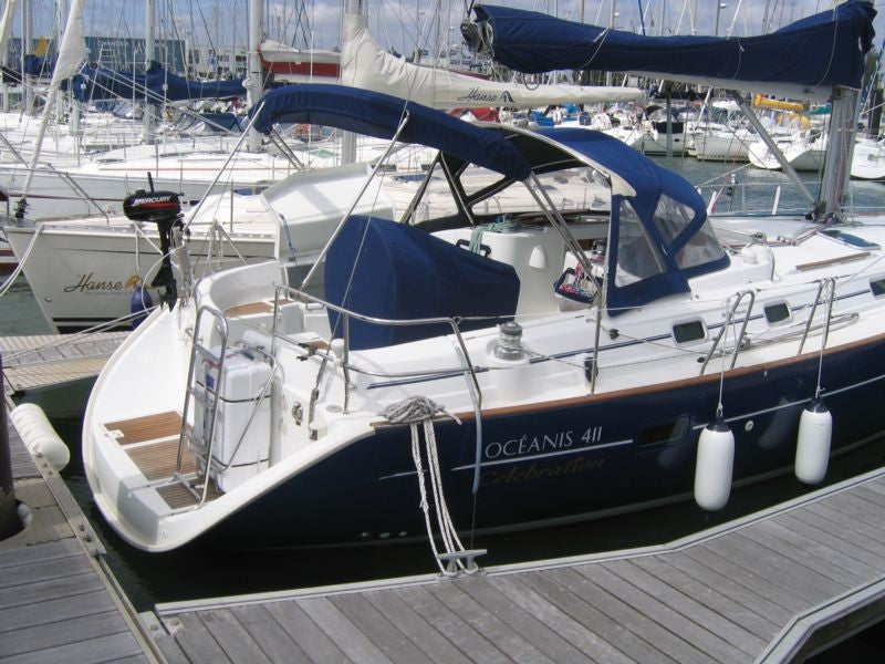 Beneteau Oceanis 411 piedestalskydd