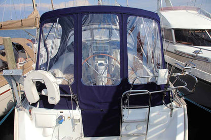 Beneteau Oceanis 423 Cockpit Enclosure XXL with new frames to NV Equipment sprayhood