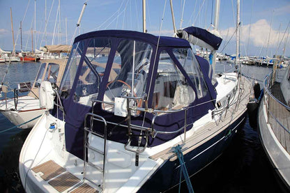 Beneteau Oceanis 423 Cockpit Enclosure XXL with new frames to NV Equipment sprayhood